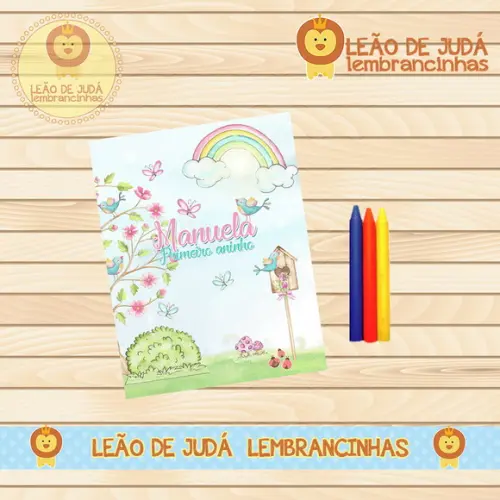 Revistinha para colorir JARDIM