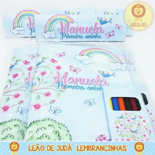 Revistinha para colorir no tema Jardim