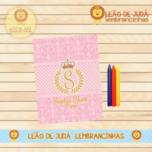 Revistinha para colorir REINADO ROSA