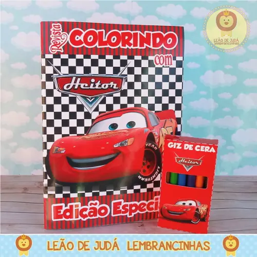 Revistinha para Colorir Tema Carros