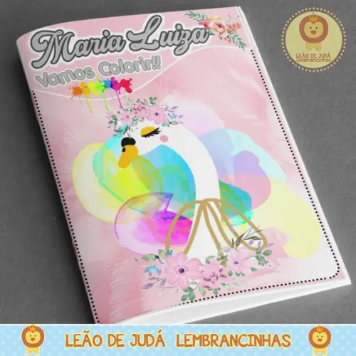 Revistinha para colorir Tema Cisne