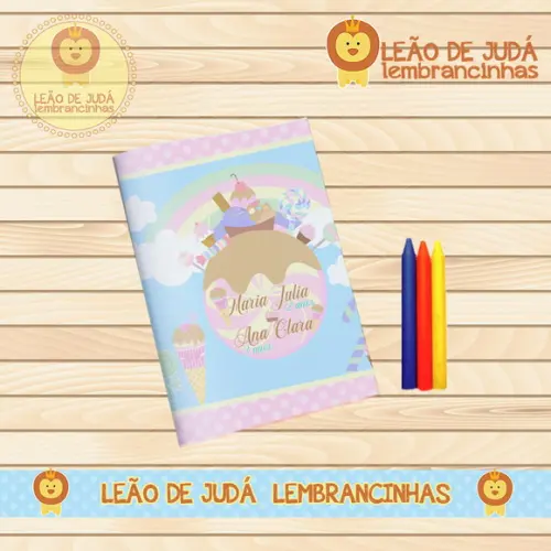 Revistinha para colorir Tema Confeitaria