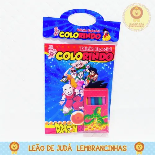 Revistinha para colorir Tema Dragon ball