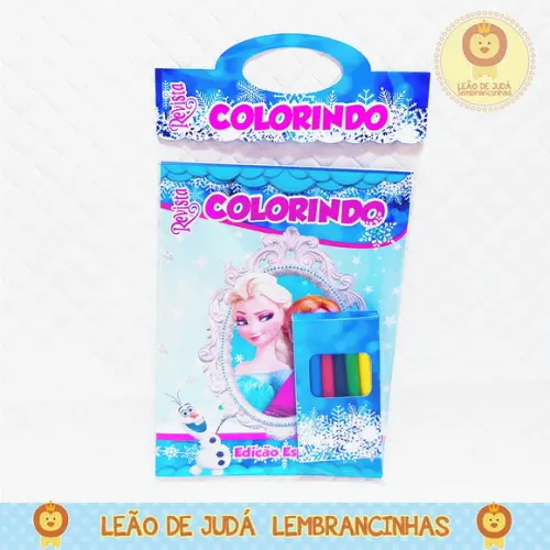 Revistinha para colorir Tema Frozen