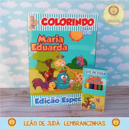Revistinha para colorir Tema Galinha Pintadinha