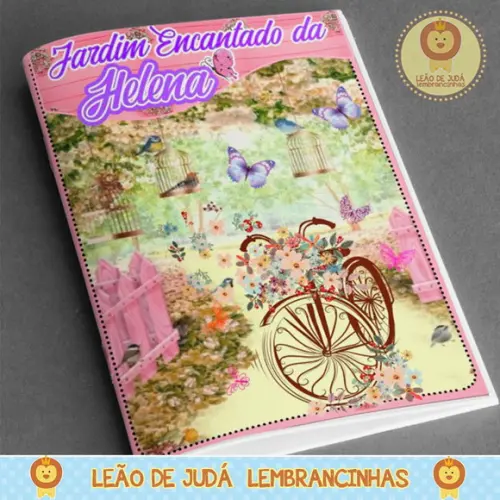 Revistinha para colorir Tema Jardim