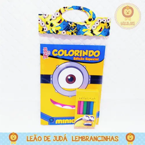 Revistinha para Colorir Tema Minions
