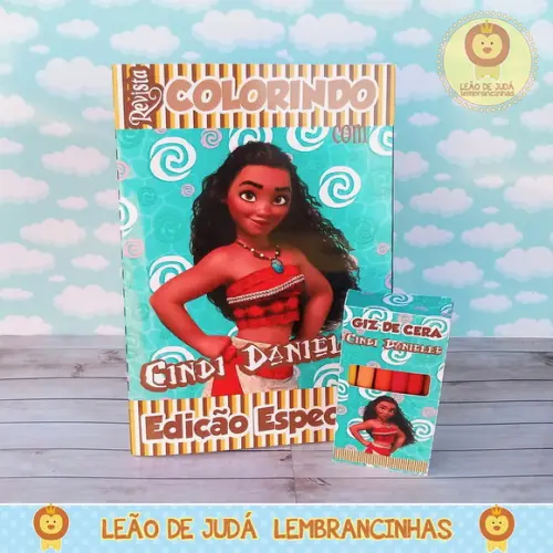 Revistinha para colorir Tema Moana
