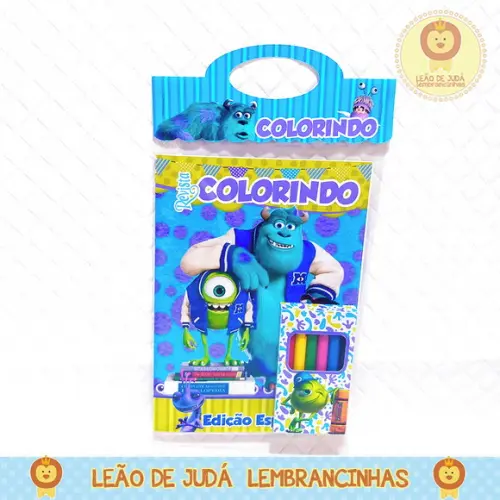Revistinha para colorir Tema Monstros SA