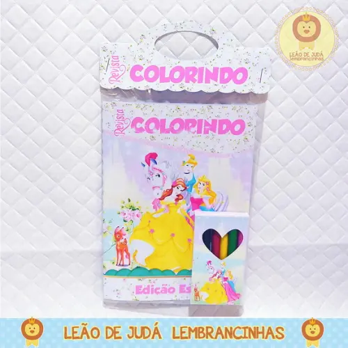 Revistinha para colorir Tema Princesas