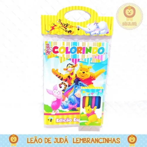 Revistinha para colorir Tema Pooh