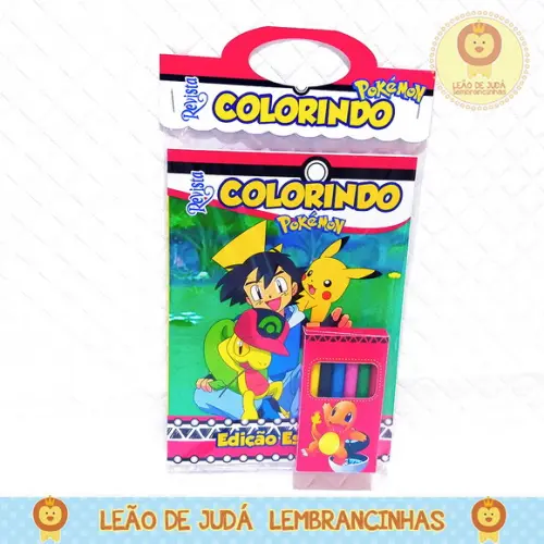 Revistinha para Colorir Tema Pokémon
