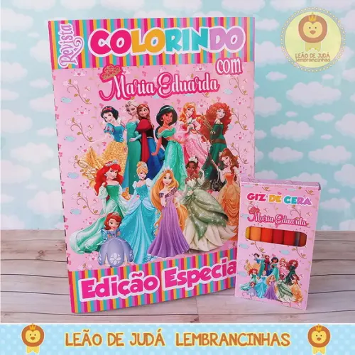 Revistinha para colorir Tema Princesas