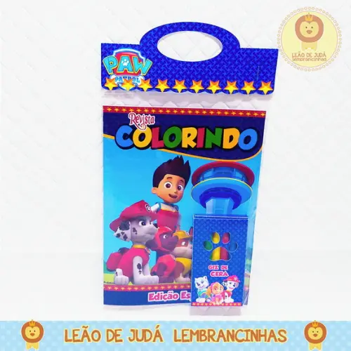 Revistinha para colorir Tema Patrulha Canina
