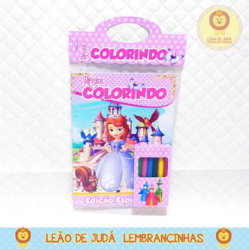 Revistinha para colorir Tema Princesinha Sofia