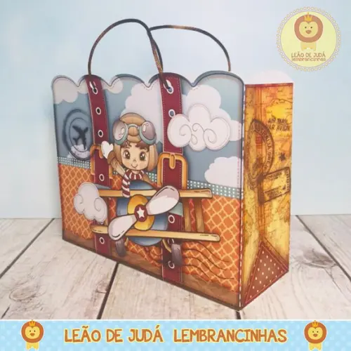 Sacolinha Mônaco Tema Aviador