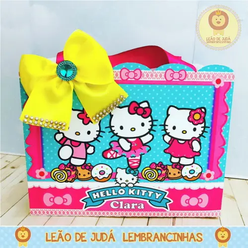 Sacolinha Mônaco Tema hello kitty