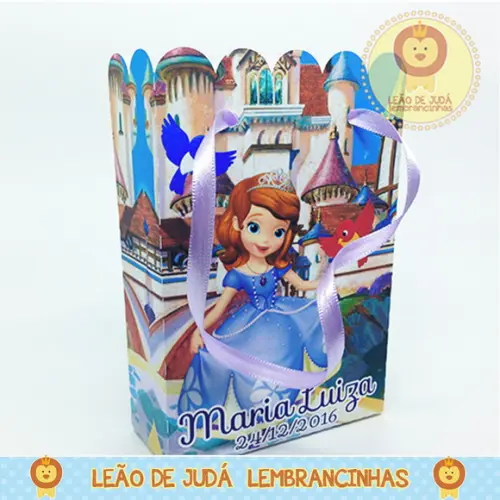 Sacolinha P tema Princesinha Sofia