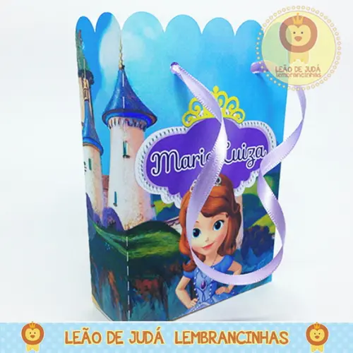 Sacolinha P tema Princesinha Sofia