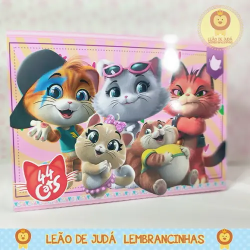 sacolinha para festa tema 44 gatos