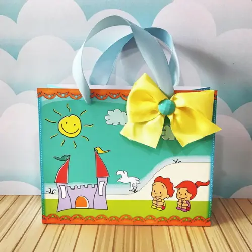 sacolinha para festa tema aquarela toquinho