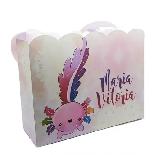 Sacolinha para Festa Tema Axolote
