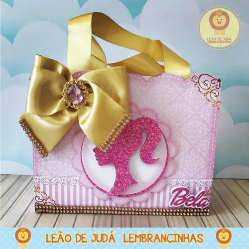 sacolinha para festa tema barbie