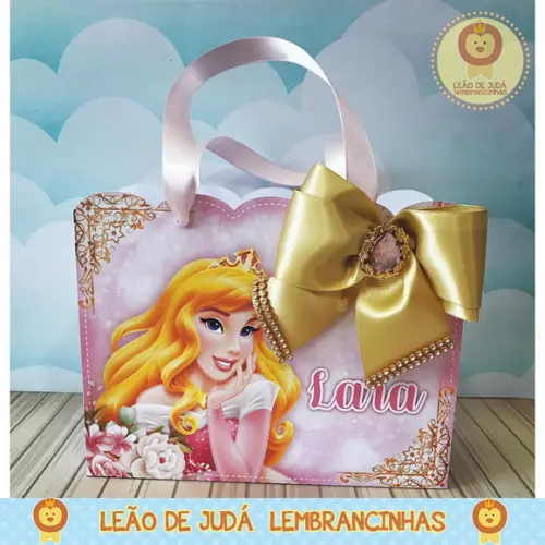 sacolinha para festa tema bela adormecida