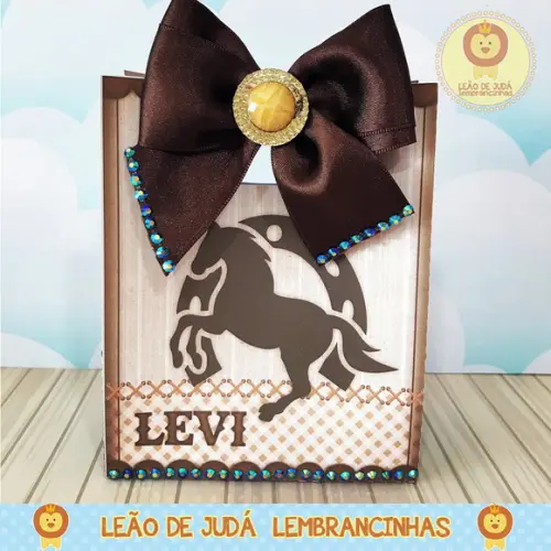 sacolinha para festa tema cavalo