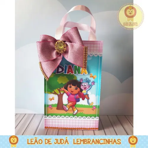 Sacolinha para festa tema dora aventureira