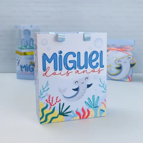 Sacolinha para Festa Tema Fundo do Mar