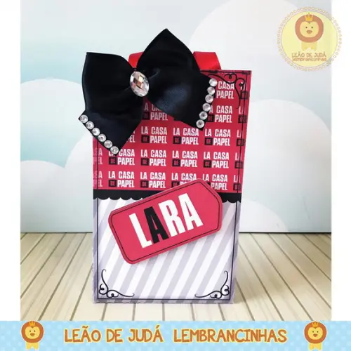sacolinha para festa tema la casa de papael