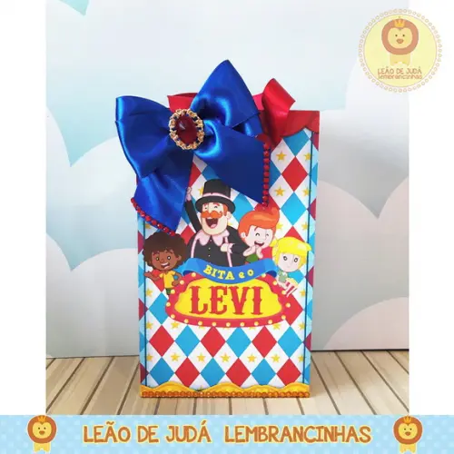 Sacolinha para festa tema Mundo Bita circo