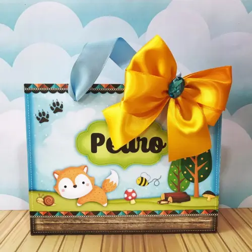 Sacolinha para Festa Tema Raposinha Menino