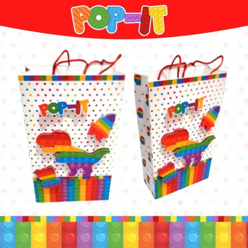 sacolinha para festa tema pop it