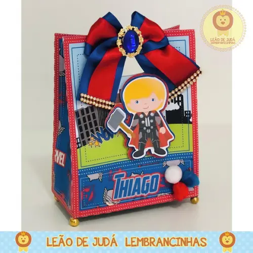 Sacolinha para festa tema thor