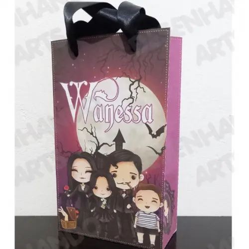 Sacolinha para Festa Tema Wandinha