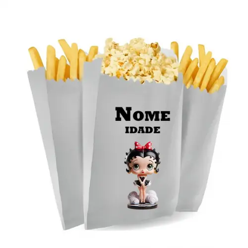 Saquinho de Pipoca e Batata Tema Betty Boop