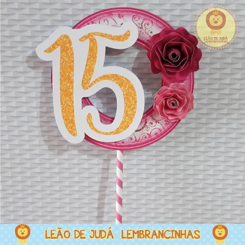 TOPO DE BOLO 15 anos