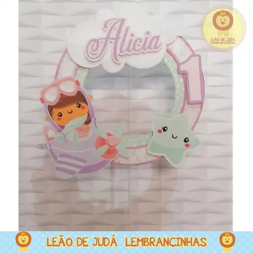 TOPO DE BOLO aviadora