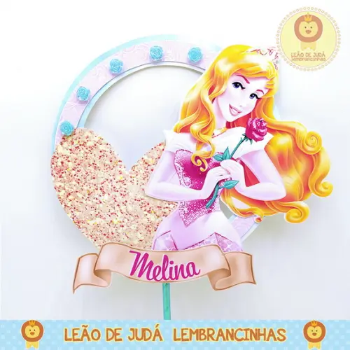 Topo de Bolo Bela Adormecida