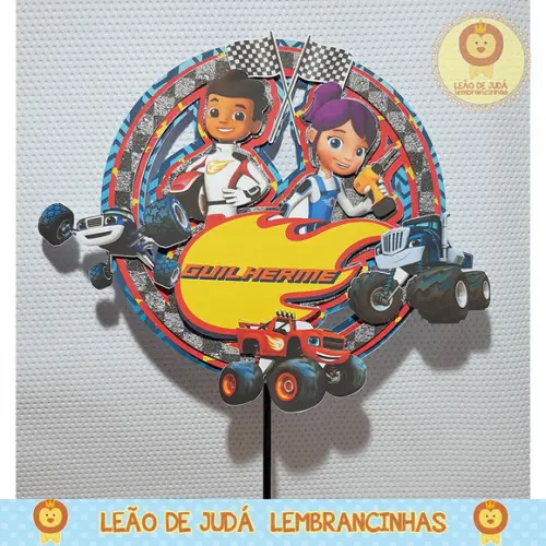 TOPO DE BOLO Blaze And Monster Machines