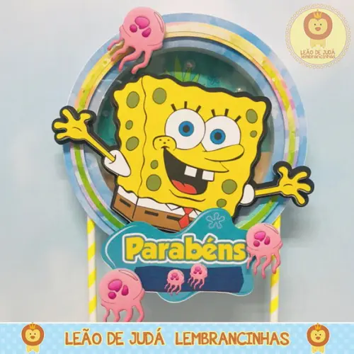 TOPO DE BOLO Bob Esponja