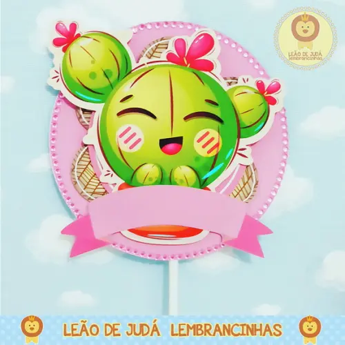 TOPO DE BOLO cactos