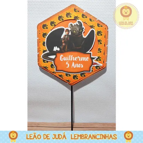 TOPO DE BOLO Como Treinar Seu Dragão