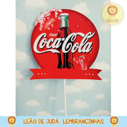 TOPO DE BOLO coca cola