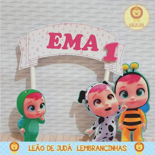 Topo de Bolo Cry Baby