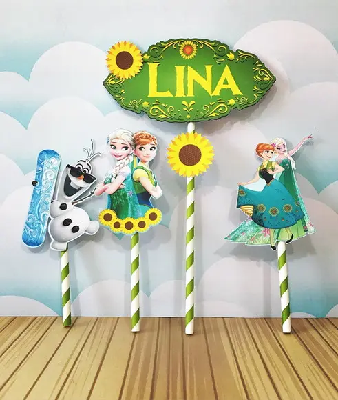 Topo De Bolo Frozen Fever
