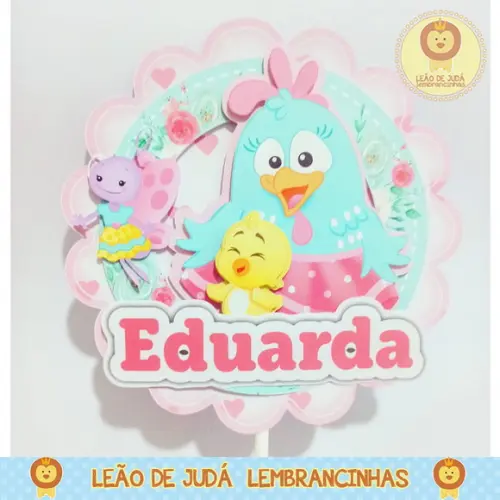 TOPO DE BOLO galinha pintadinha