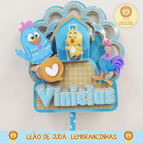 TOPO DE BOLO galinha pintadinha